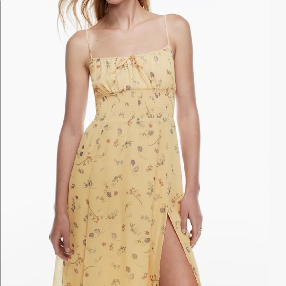 ARITZIA Wilfred Genoa GREEN Midi Dress - Picture 1 of 4